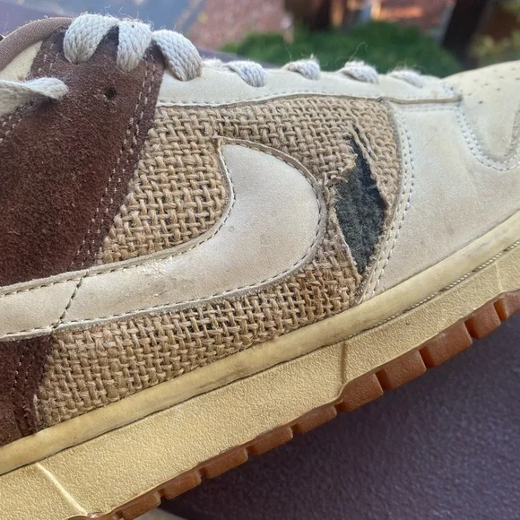 Nike Dunk Low CL SB Leather Hemp Shoes 304714-224 Men’s Size 12 - Picture 5 of 10